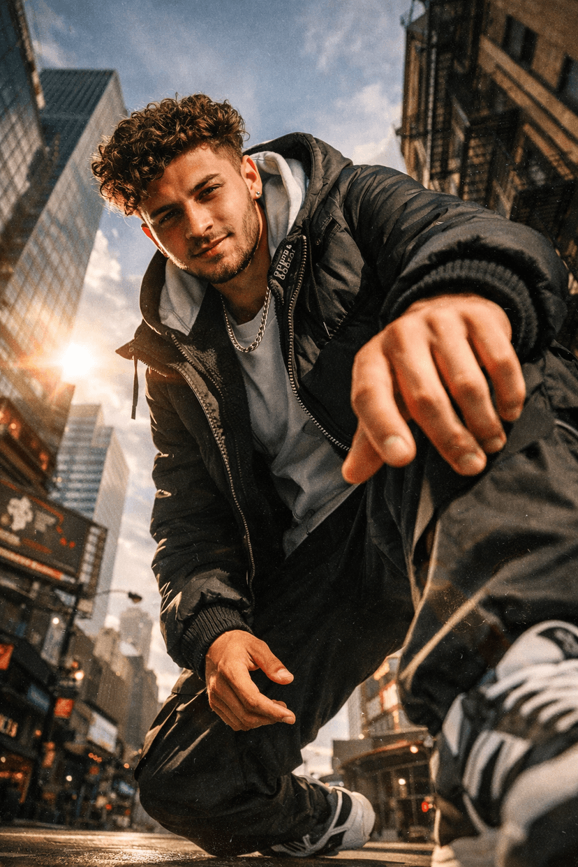 Low angle Gen-Z Energy shot