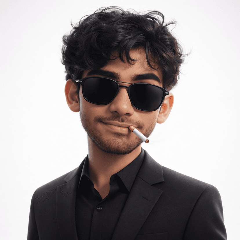 Stylized urban designer in 3D portrait